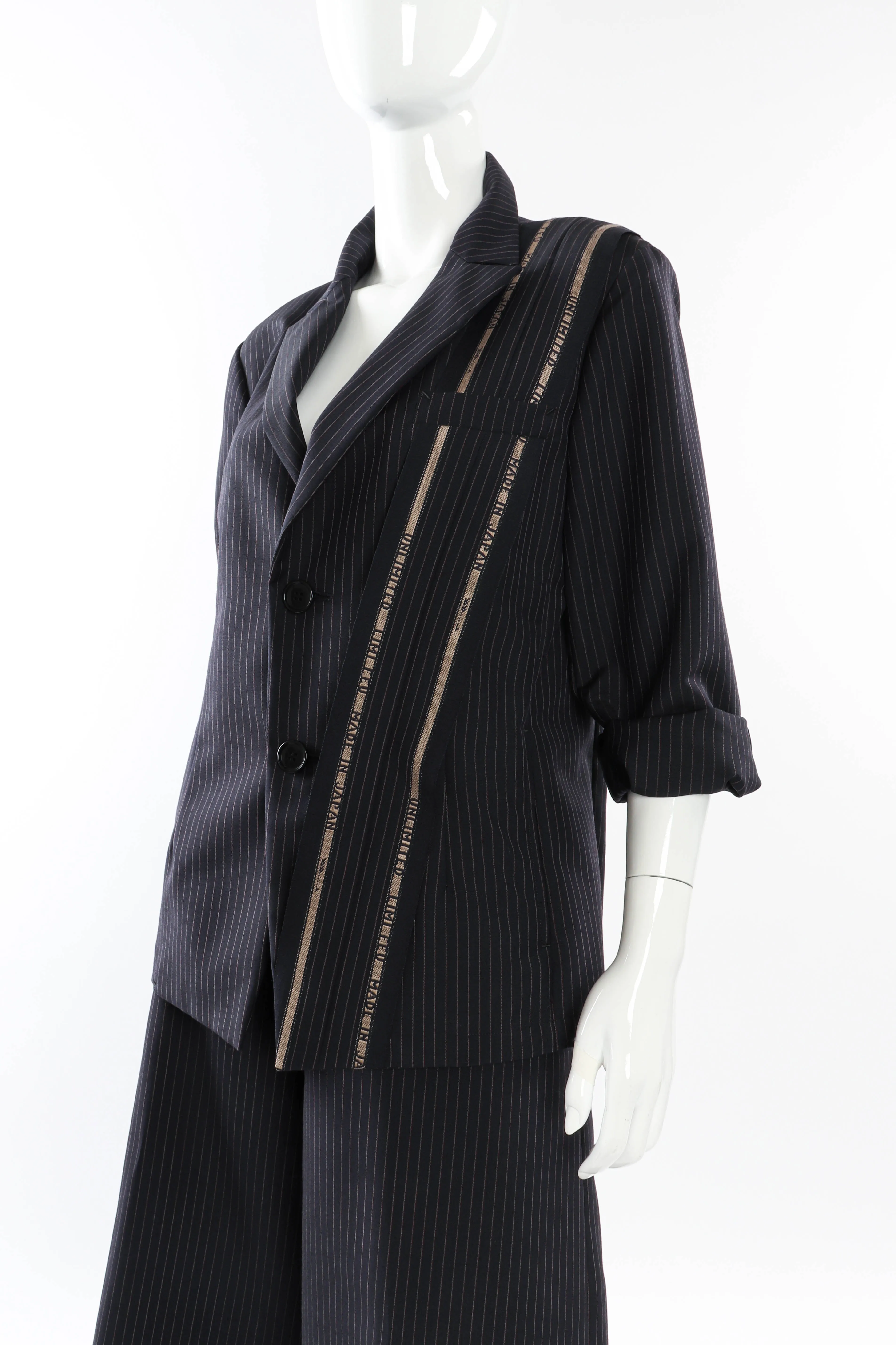 Pinstripe Wool Suit