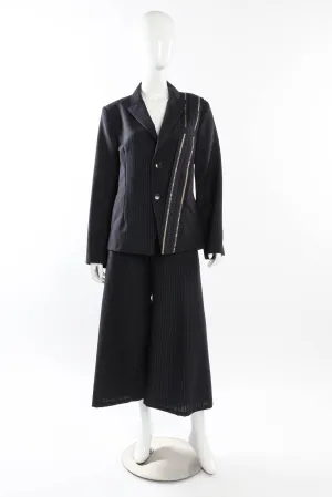 Pinstripe Wool Suit