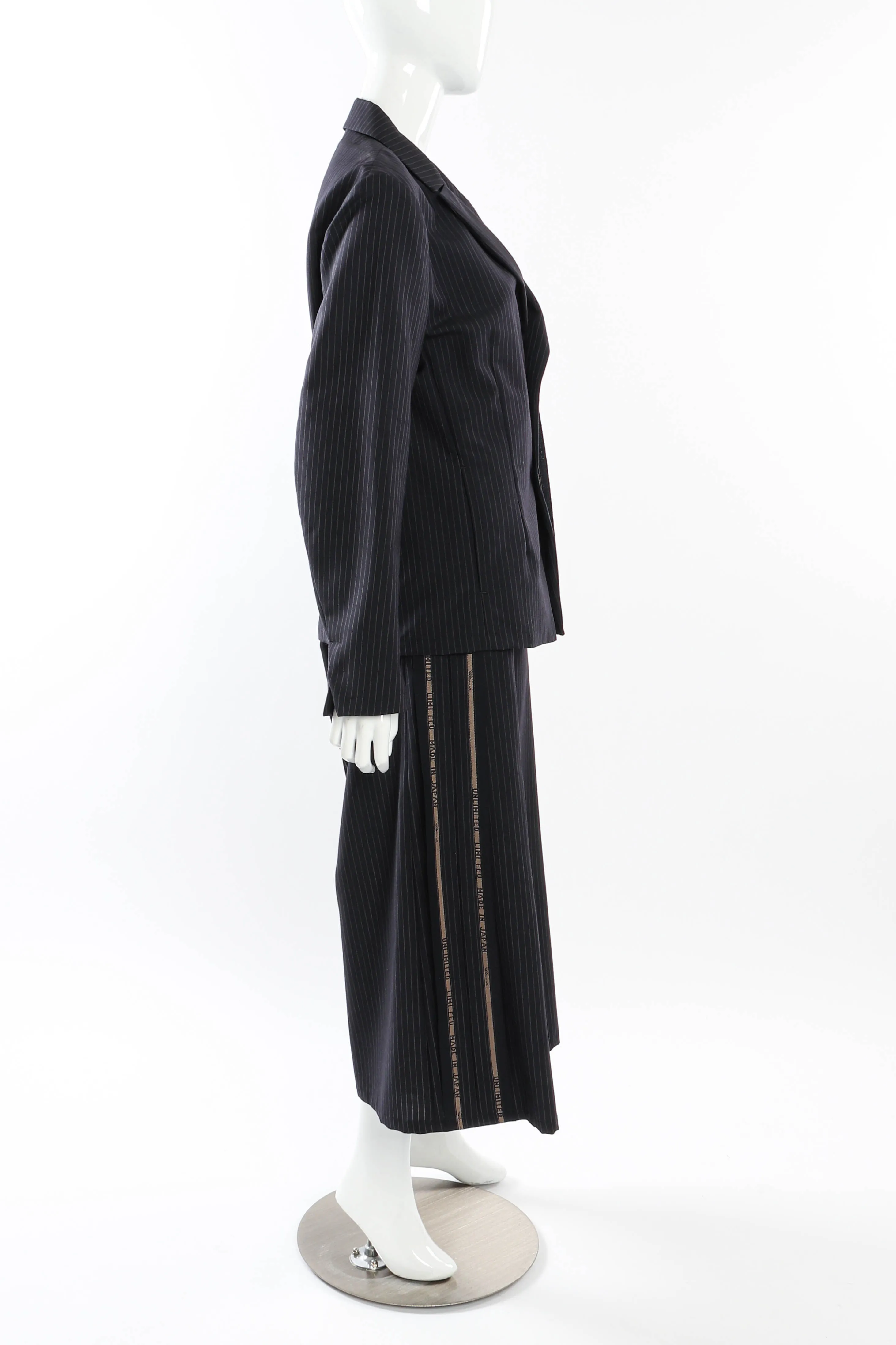 Pinstripe Wool Suit