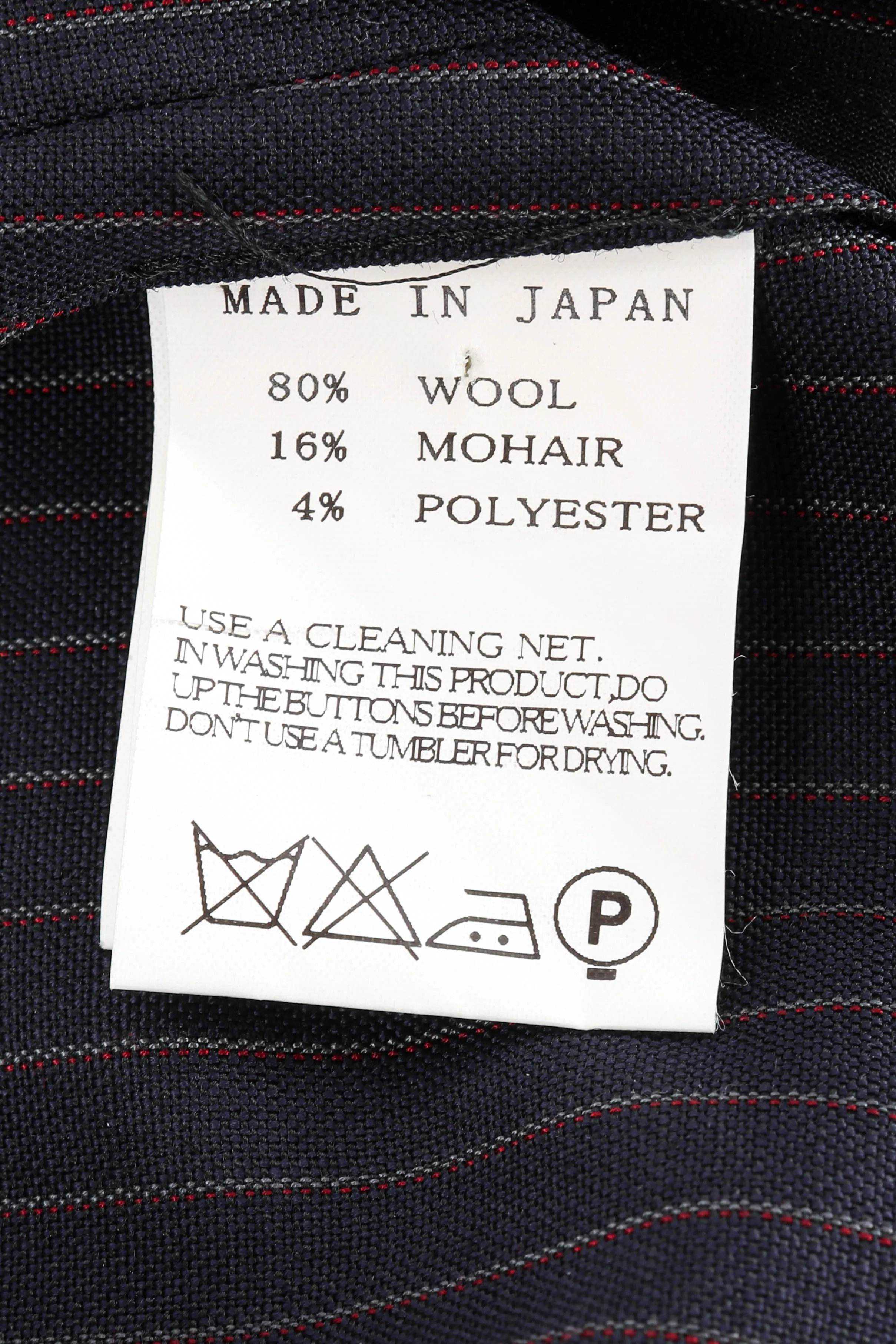 Pinstripe Wool Suit
