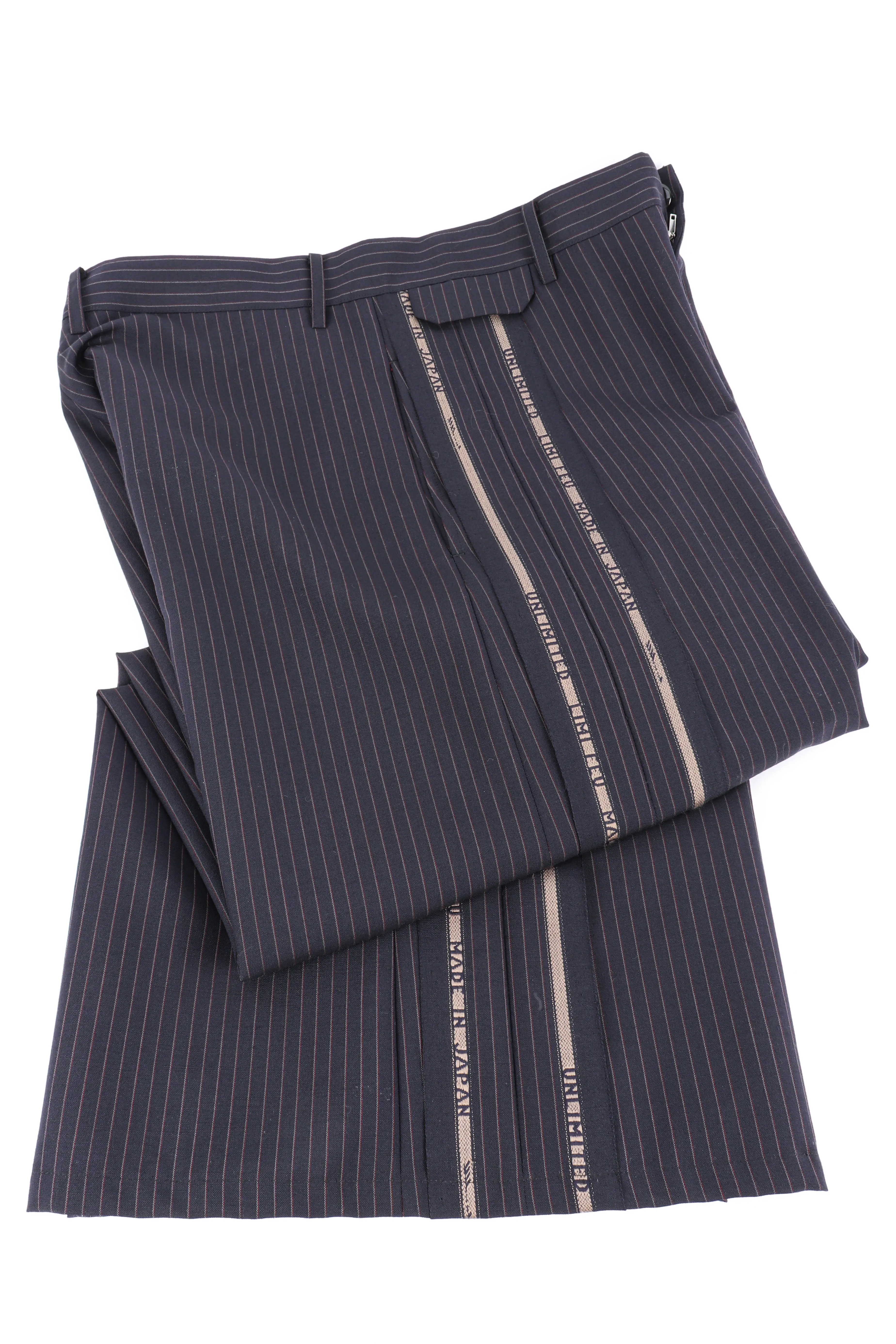 Pinstripe Wool Suit