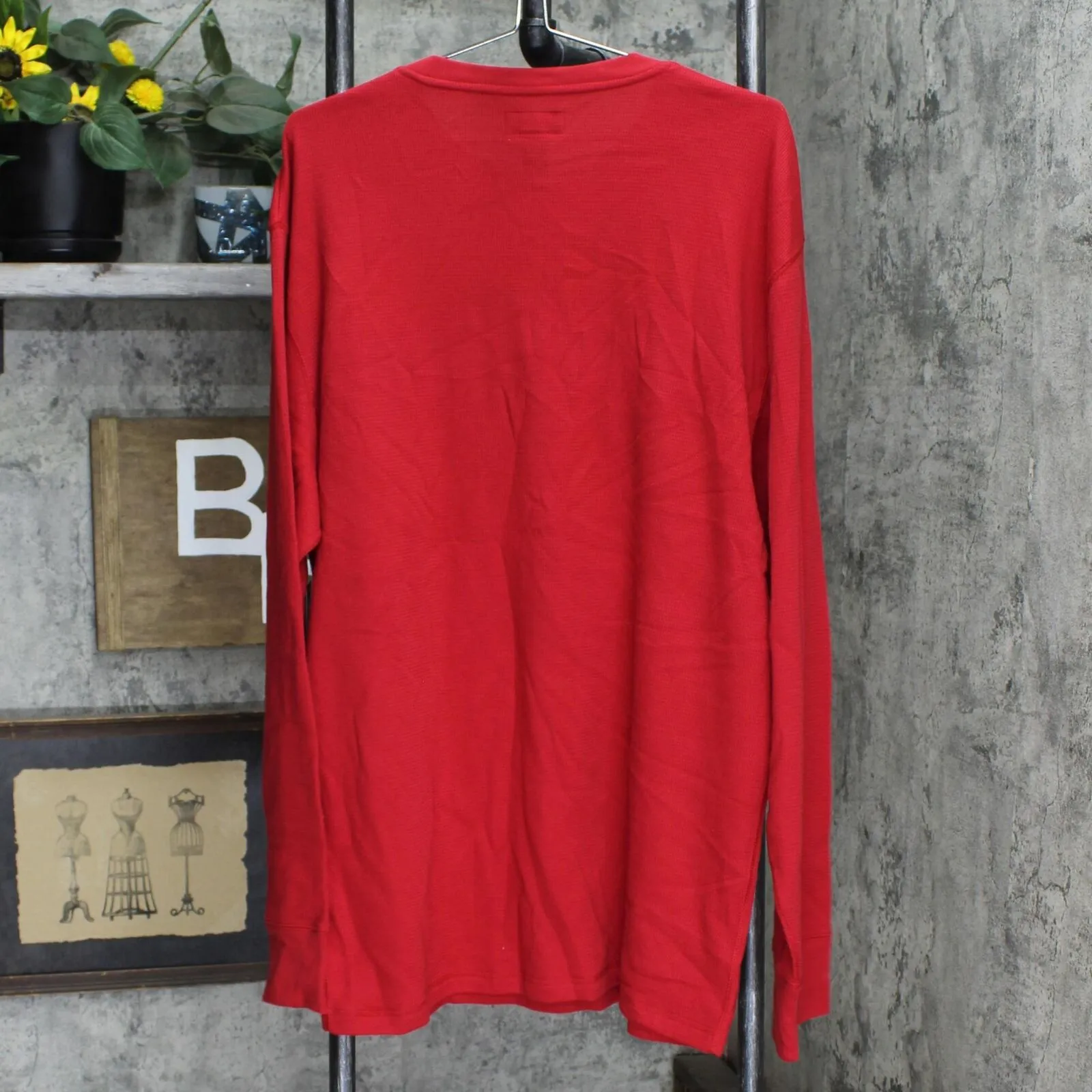 Polo Ralph Lauren Mens Sleepwear Waffle-Knit Thermal Pajama Shirt