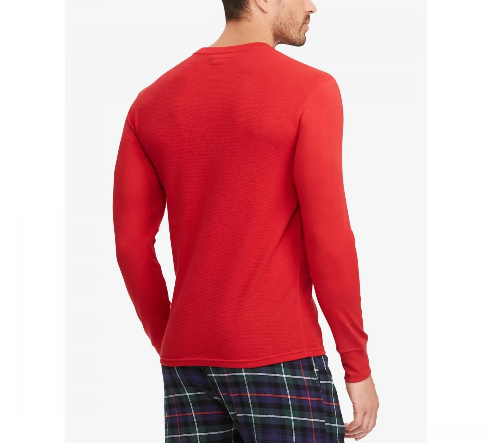 Polo Ralph Lauren Mens Sleepwear Waffle-Knit Thermal Pajama Shirt