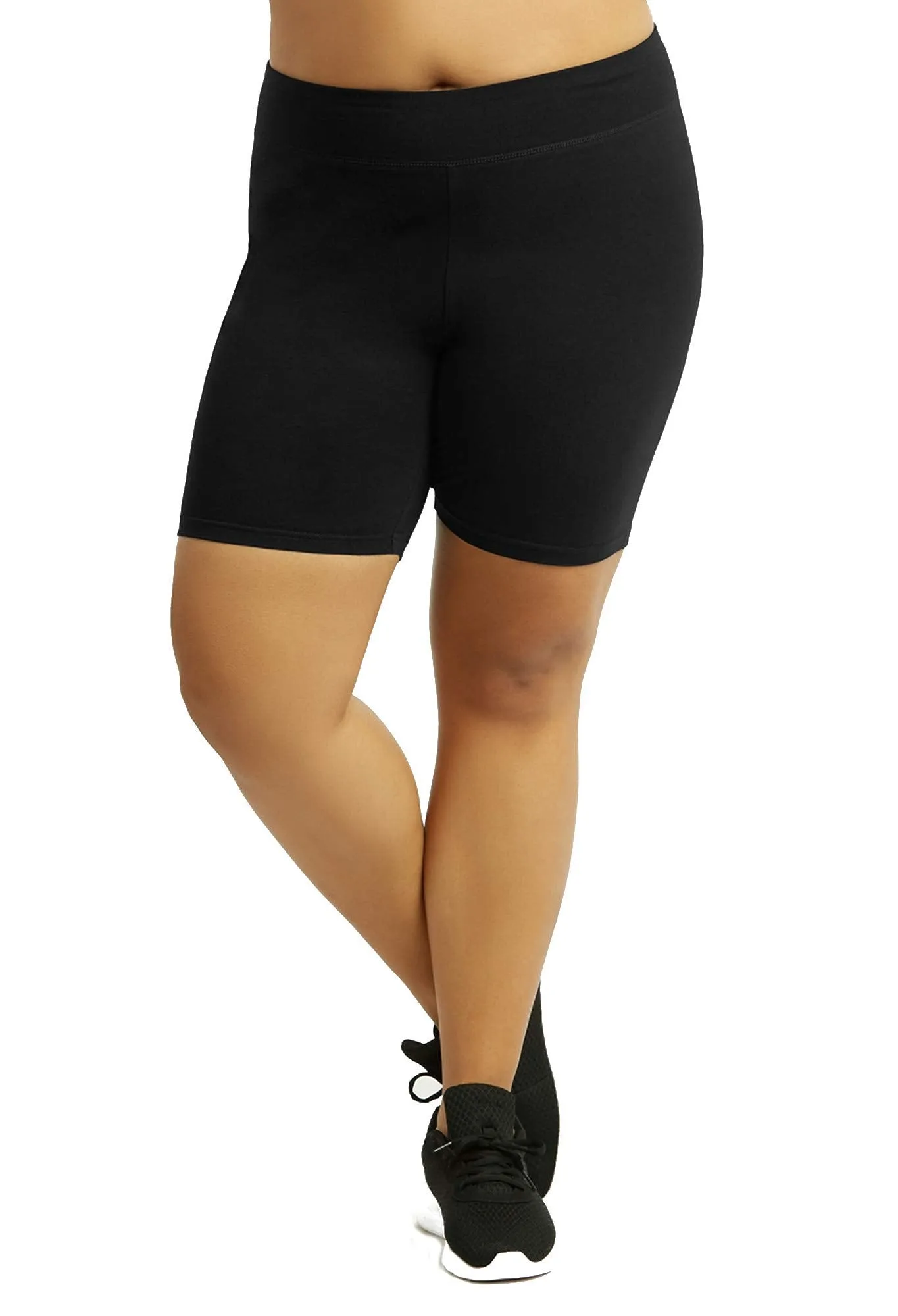 Popular Bike Shorts Women Plus Size - Soft Cotton Biker Shorts. Great Gym, Workout, Running, Yoga Shorts or Any Activity
