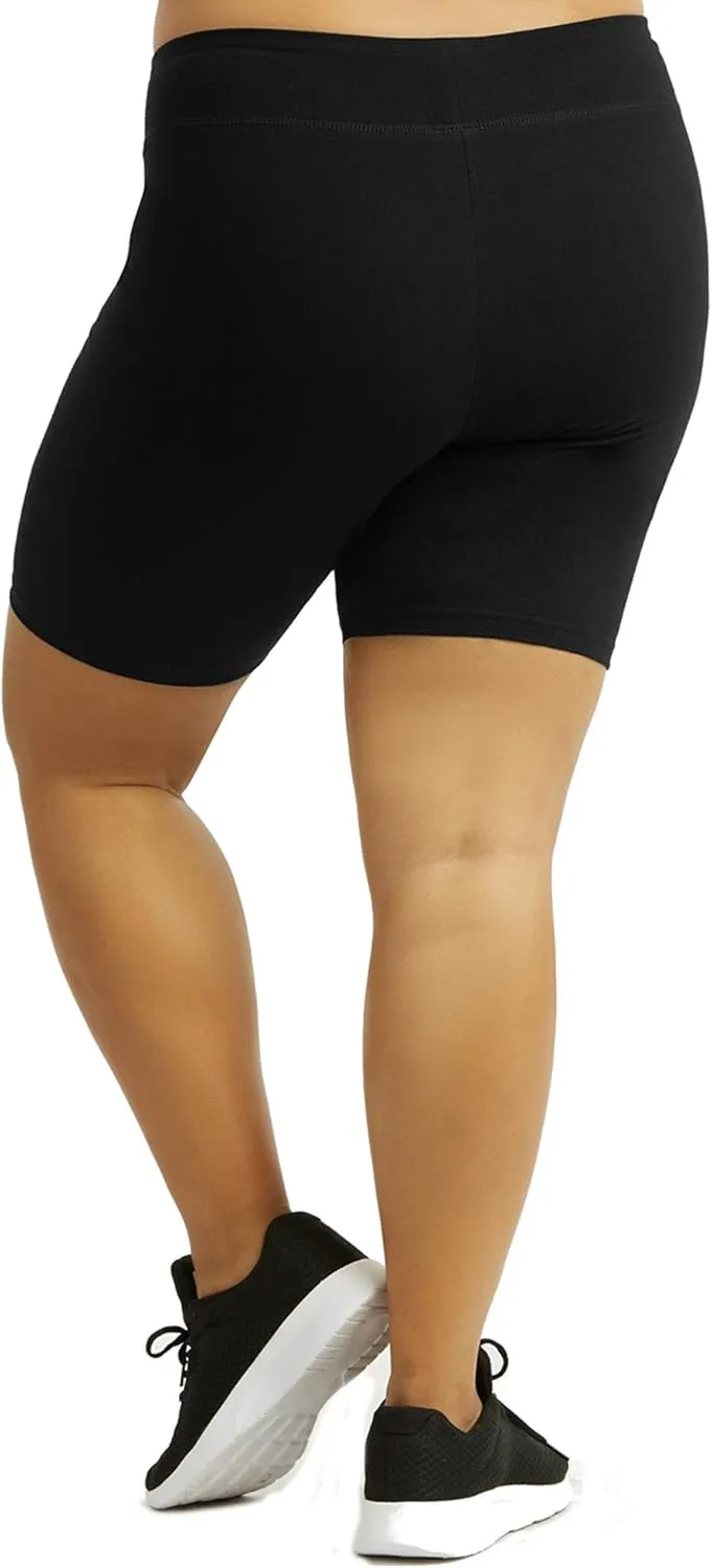 Popular Bike Shorts Women Plus Size - Soft Cotton Biker Shorts. Great Gym, Workout, Running, Yoga Shorts or Any Activity