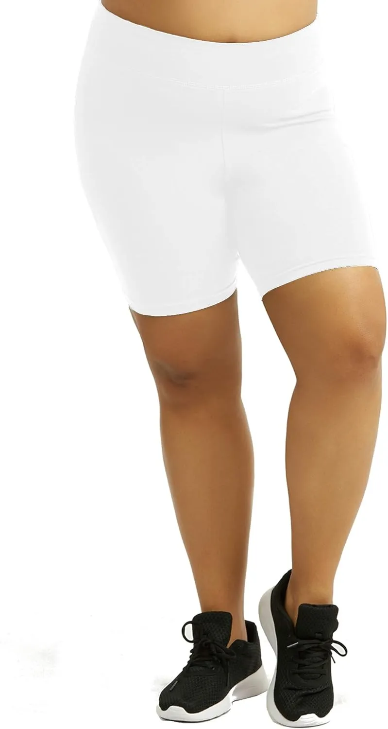 Popular Bike Shorts Women Plus Size - Soft Cotton Biker Shorts. Great Gym, Workout, Running, Yoga Shorts or Any Activity