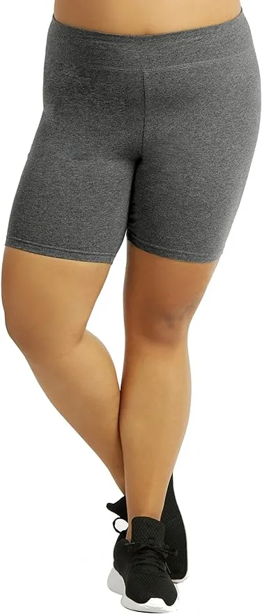 Popular Bike Shorts Women Plus Size - Soft Cotton Biker Shorts. Great Gym, Workout, Running, Yoga Shorts or Any Activity