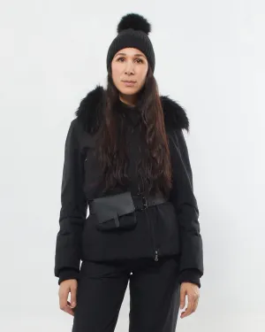 Prada Extreme-Tex Stretch Gortex Belted Ski Jacket with Fur Trim and Ski Pants - 42