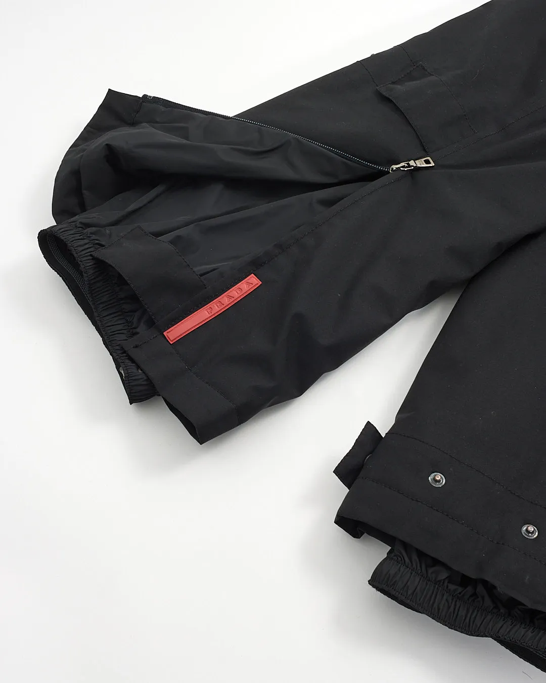 Prada Extreme-Tex Stretch Gortex Belted Ski Jacket with Fur Trim and Ski Pants - 42