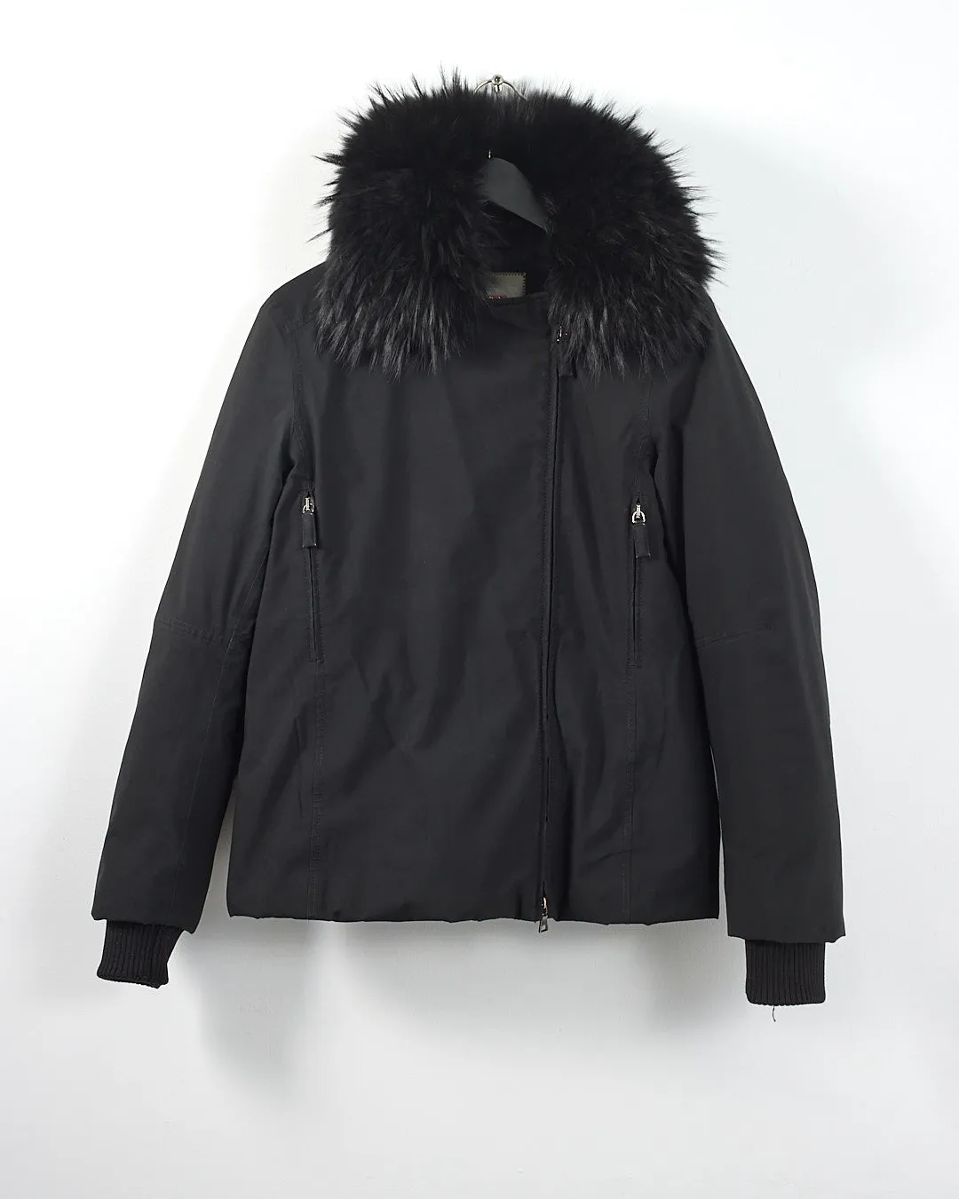 Prada Extreme-Tex Stretch Gortex Belted Ski Jacket with Fur Trim and Ski Pants - 42