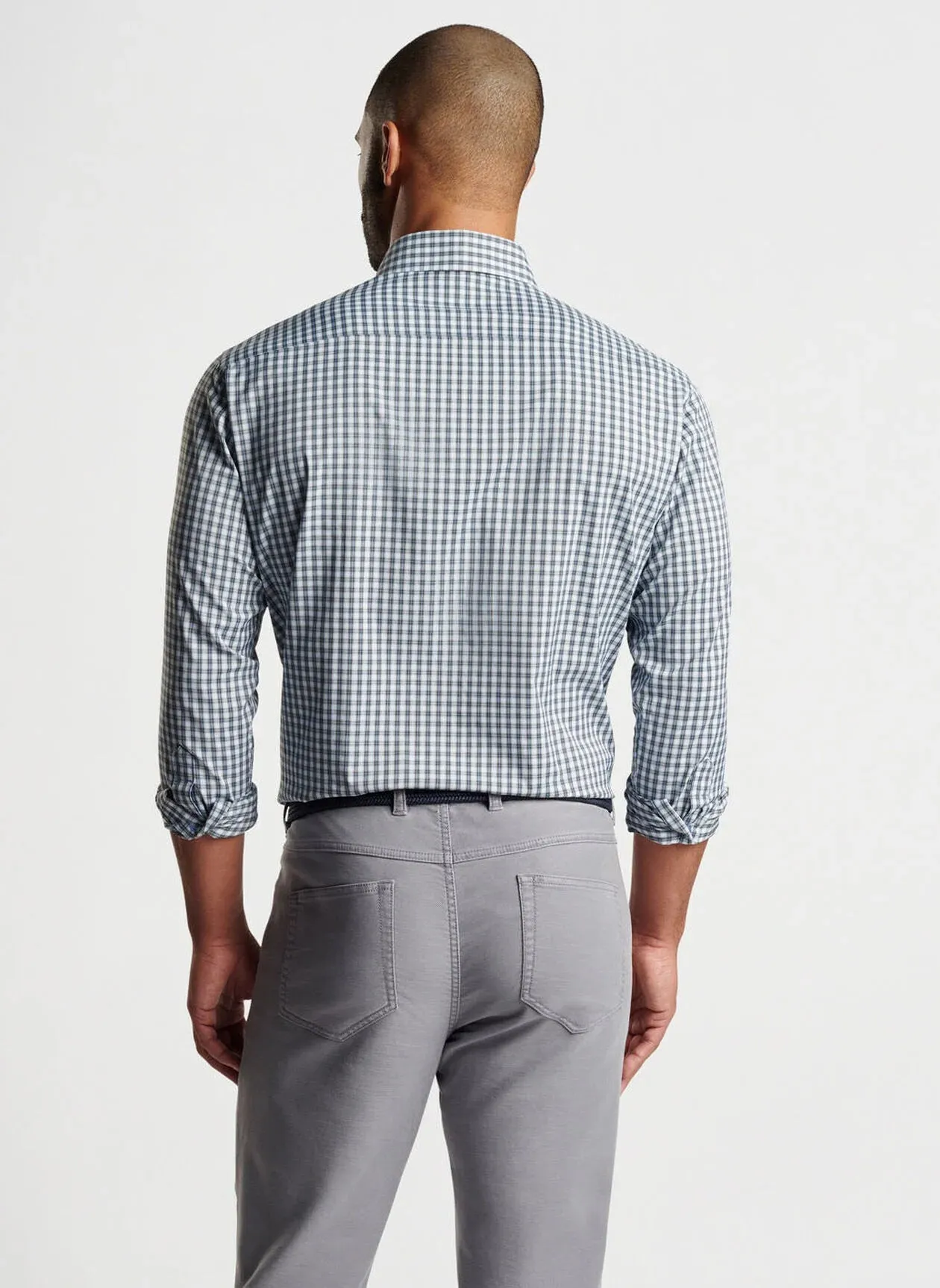 Prairie Performance Twill Sport Shirt by Peter Millar - Dark Olive