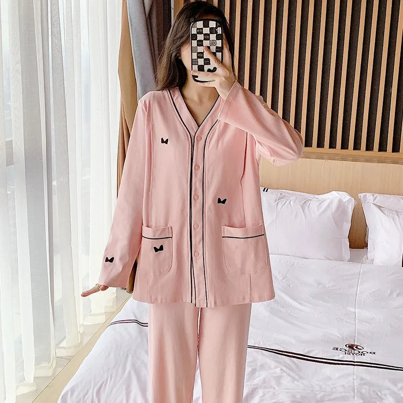 Pregnant & Feeding Maternal Home Wear Pure Cotton Sleepwear