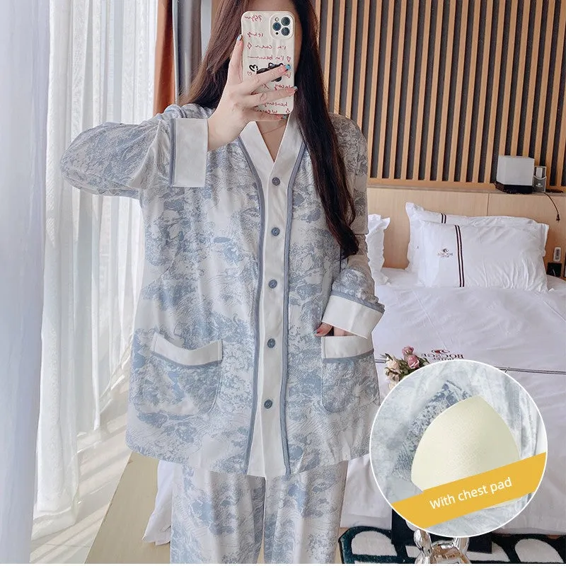 Pregnant & Feeding Maternal Home Wear Pure Cotton Sleepwear