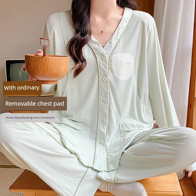 Pregnant & Feeding Maternal Home Wear Pure Cotton Sleepwear