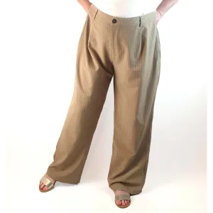 Princess Polly tan pinstripe pants size 24
