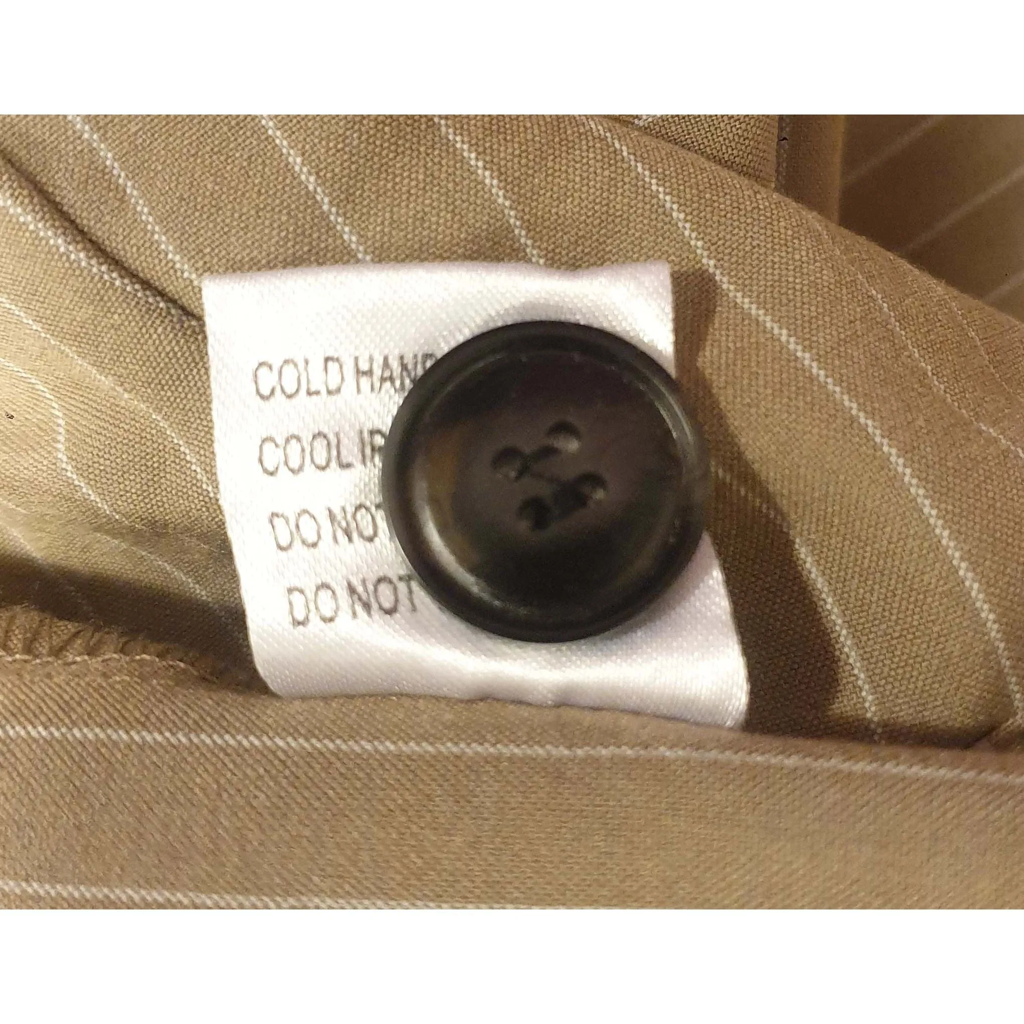 Princess Polly tan pinstripe pants size 24