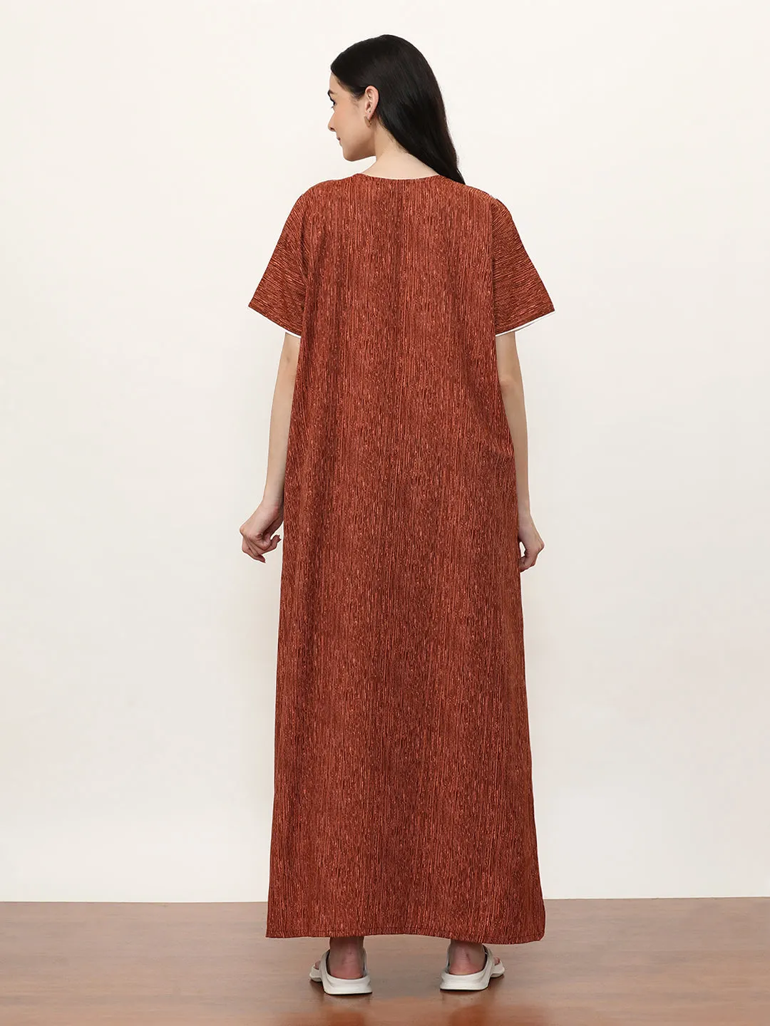 Printed Pure Cotton Maxi Nightdress