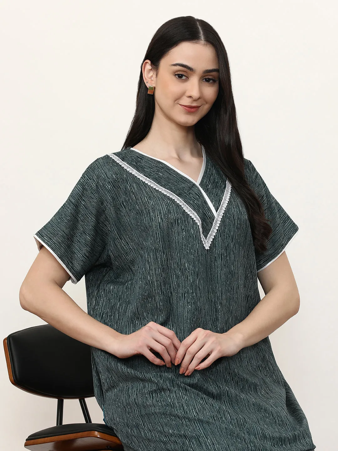 Printed Pure Cotton Maxi Nightdress
