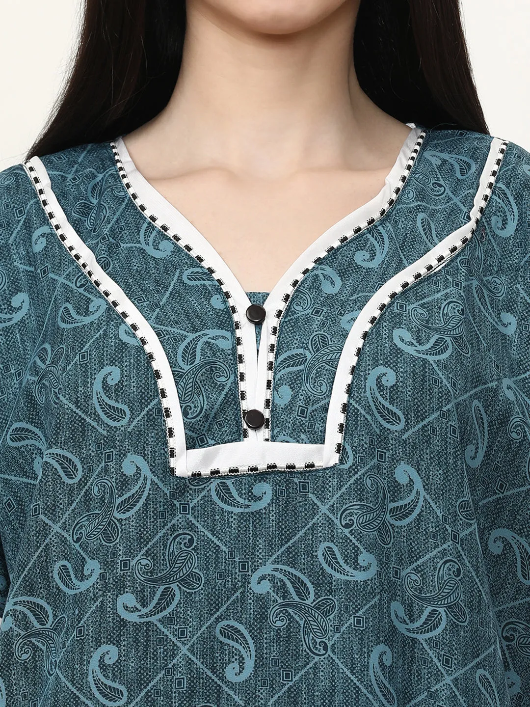 Printed Pure Cotton Maxi Nightdress