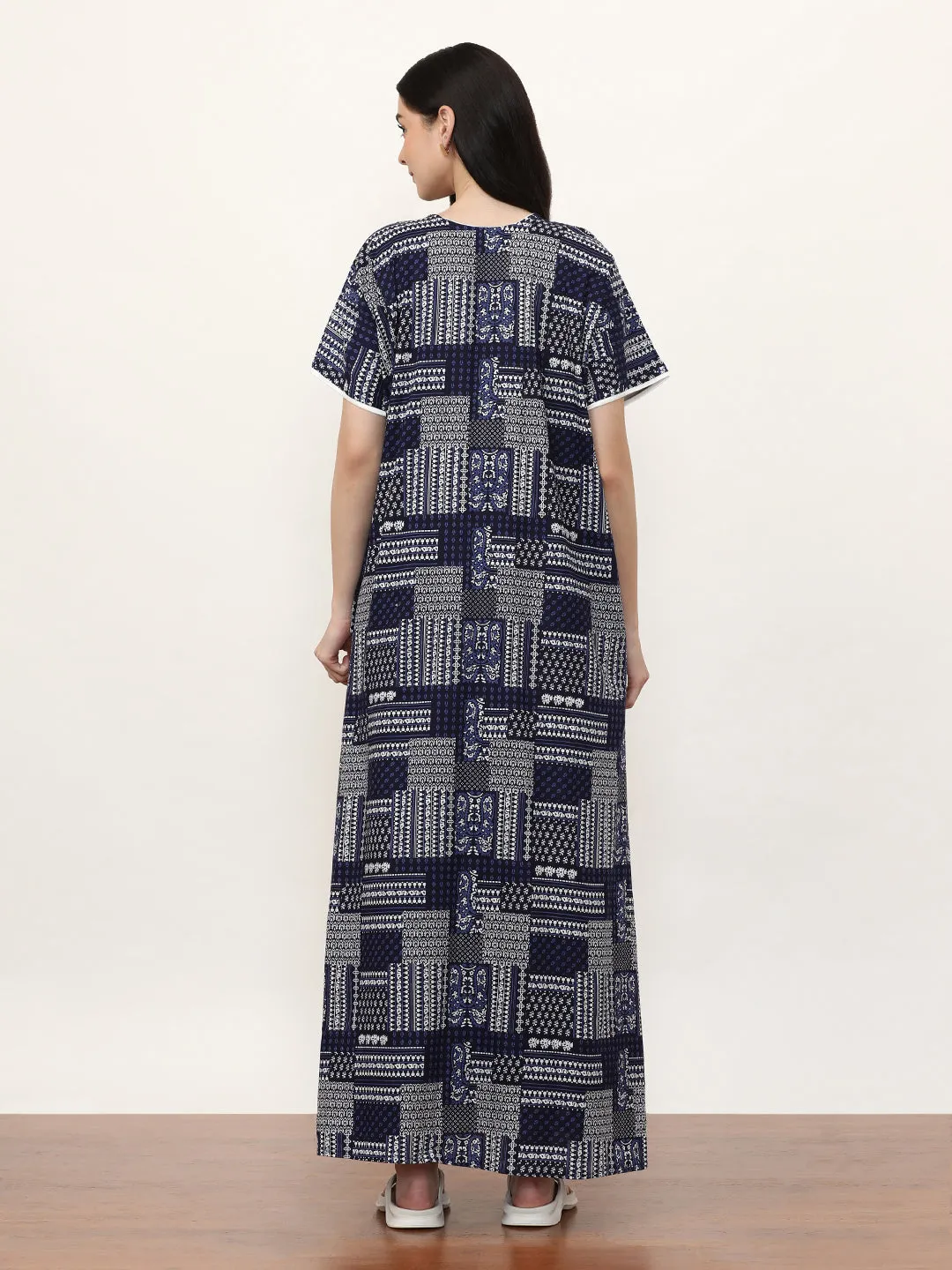 Printed Pure Cotton Maxi Nightdress