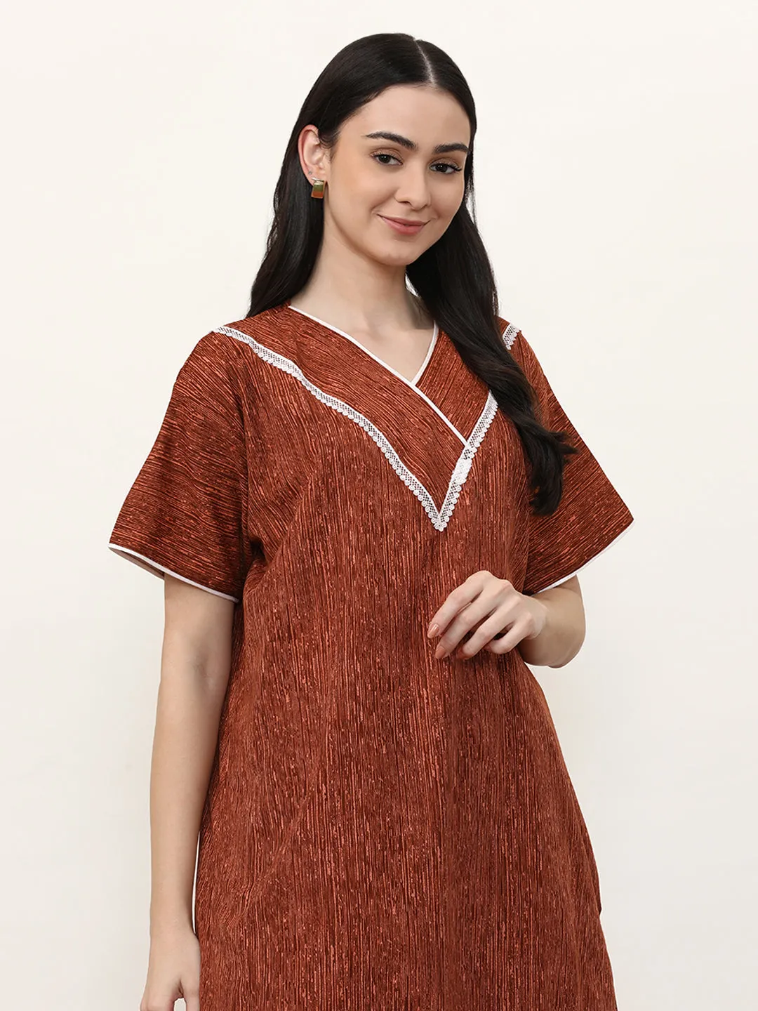 Printed Pure Cotton Maxi Nightdress