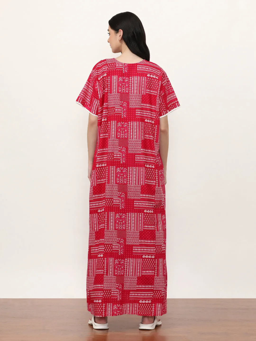 Printed Pure Cotton Maxi Nightdress