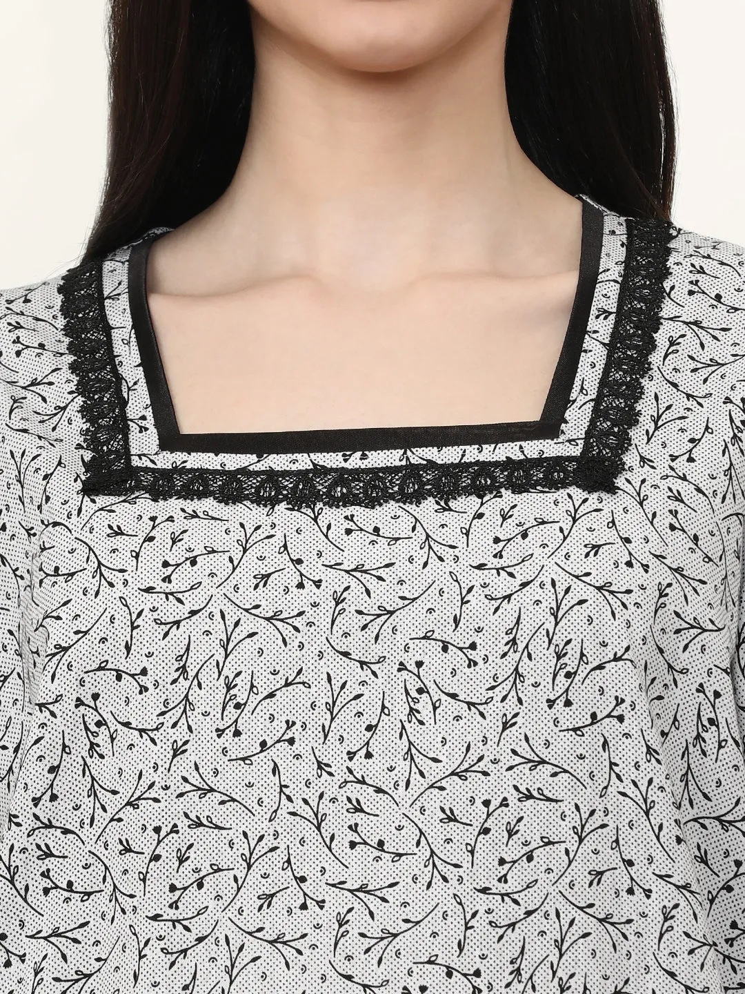 Printed Pure Cotton Maxi Nightdress