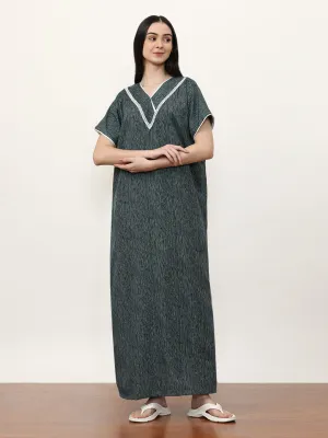Printed Pure Cotton Maxi Nightdress
