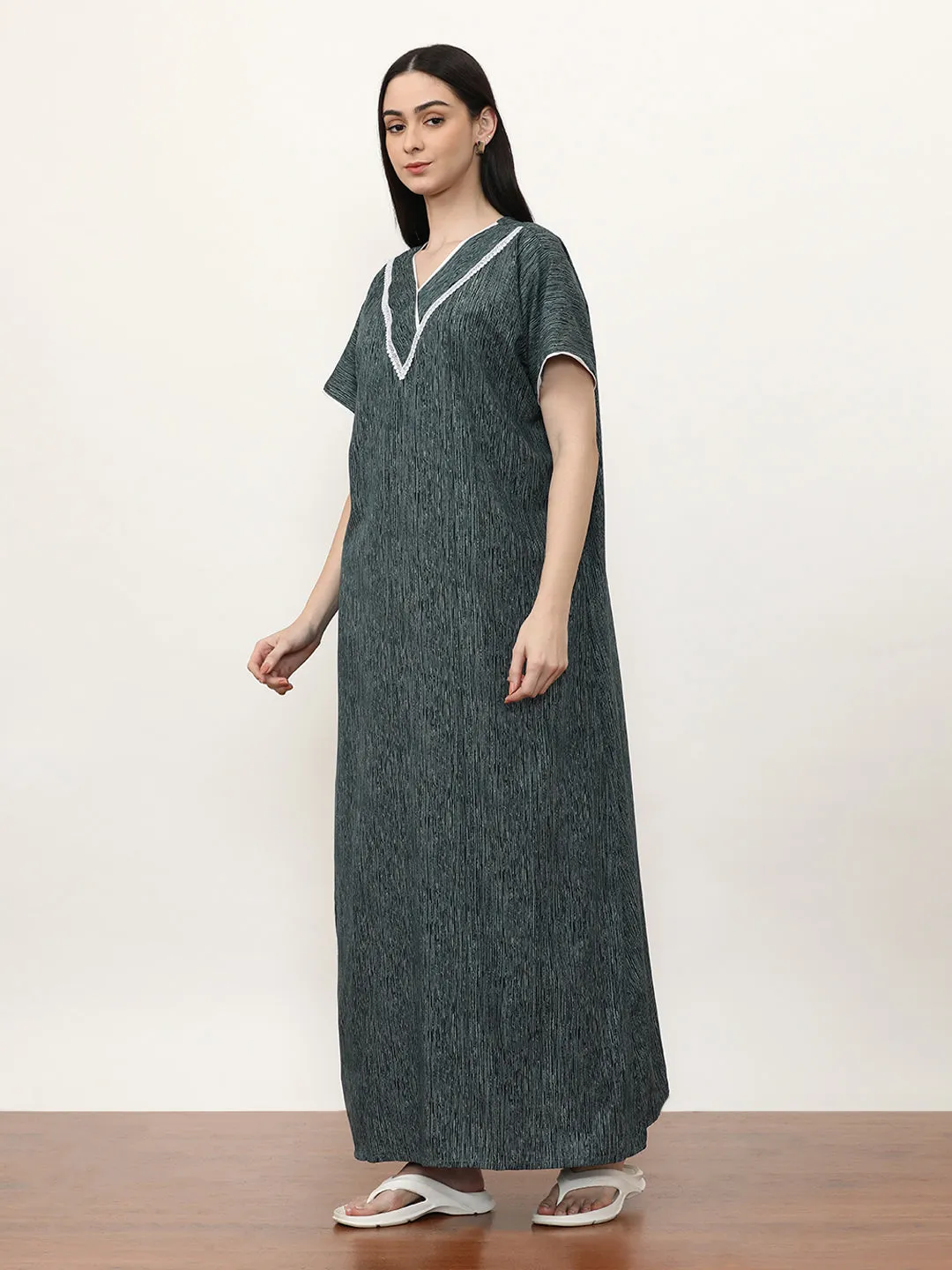 Printed Pure Cotton Maxi Nightdress