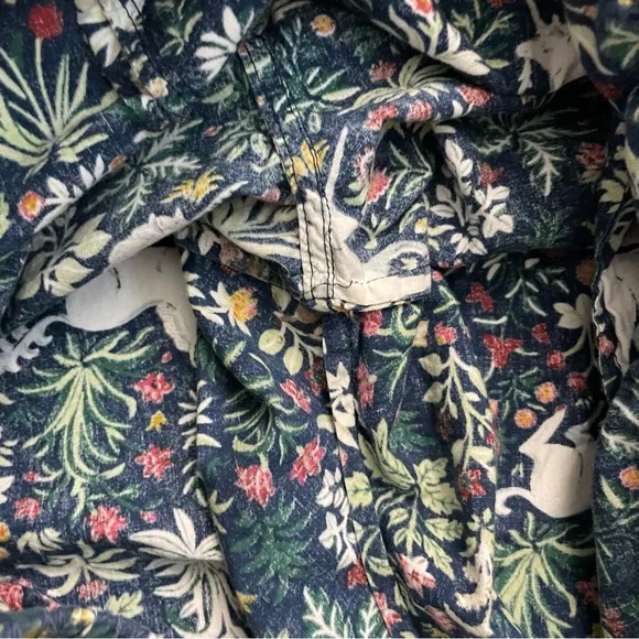 PrintFresh Pants Pajama Bottoms PJ’s Unicorn Whimsical Forest Floral Green