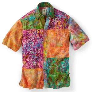 Psychotropic Pieced Batik Shirt