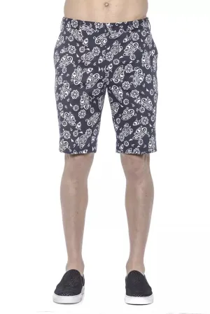 PT Torino Blue Cotton Men's Bermuda Short