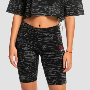 Quiksilver x Stranger Things Upside Down Bike Shorts Static Black - Womens