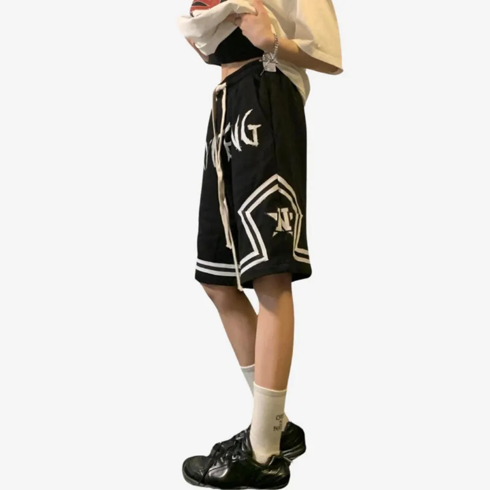 "American Embroidered Basketball" Shorts