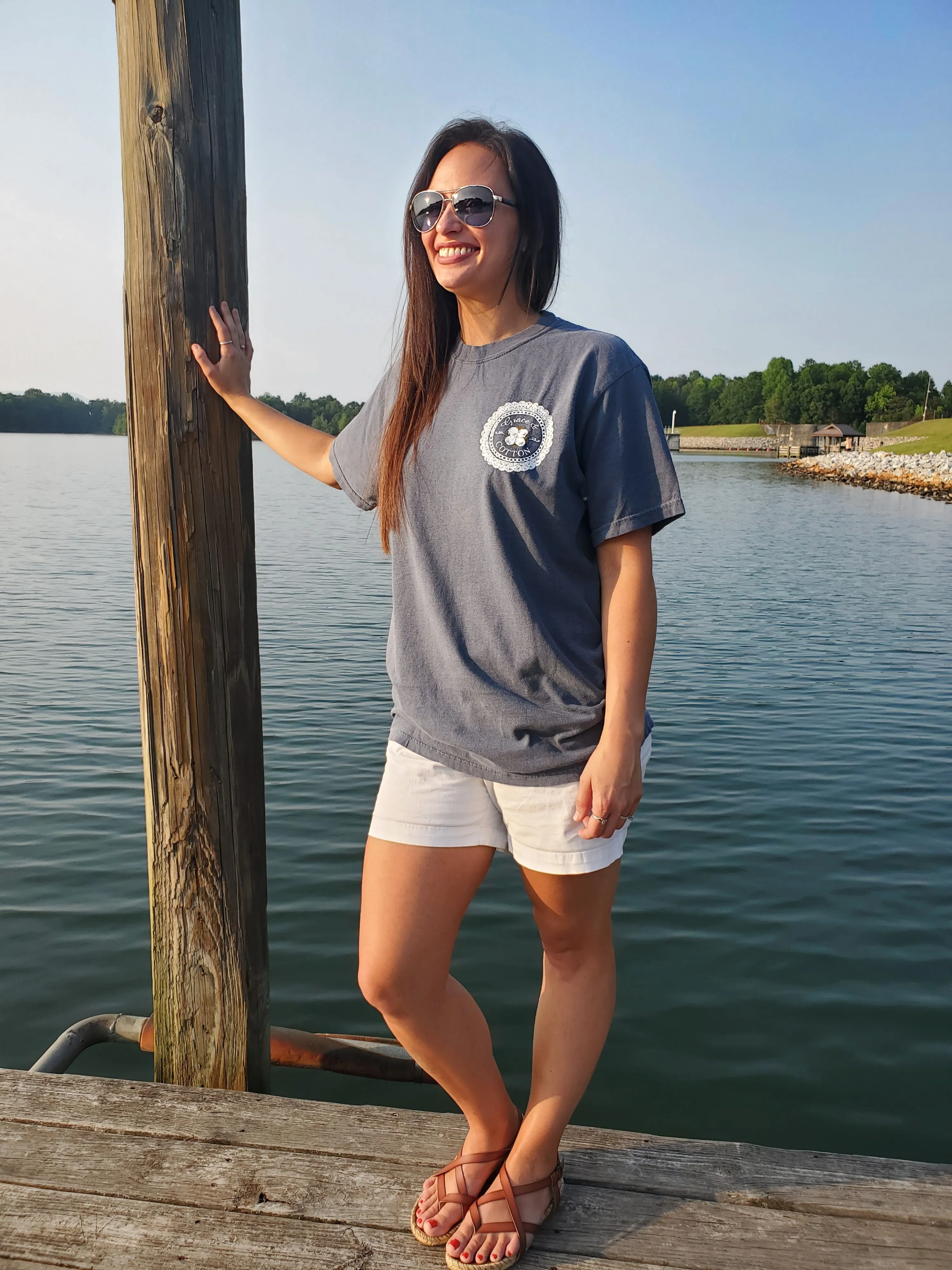 "Trust God in the Journey"- Comfort Colors Denim