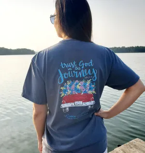 "Trust God in the Journey"- Comfort Colors Denim