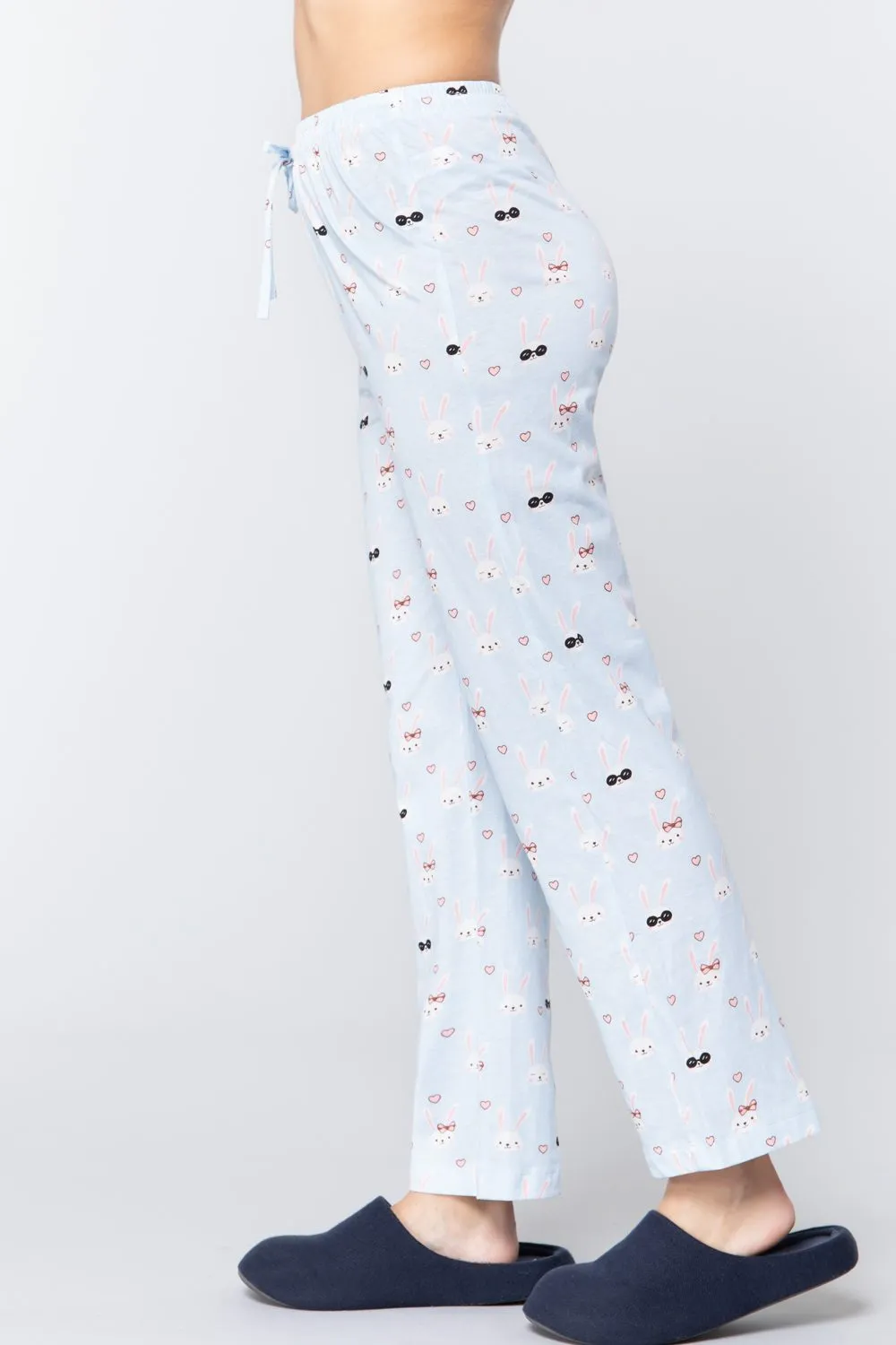 Rabbit Print Cotton Pajama