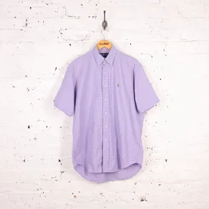 Ralph Lauren Short Sleeve Blake Check Shirt - Pink - M