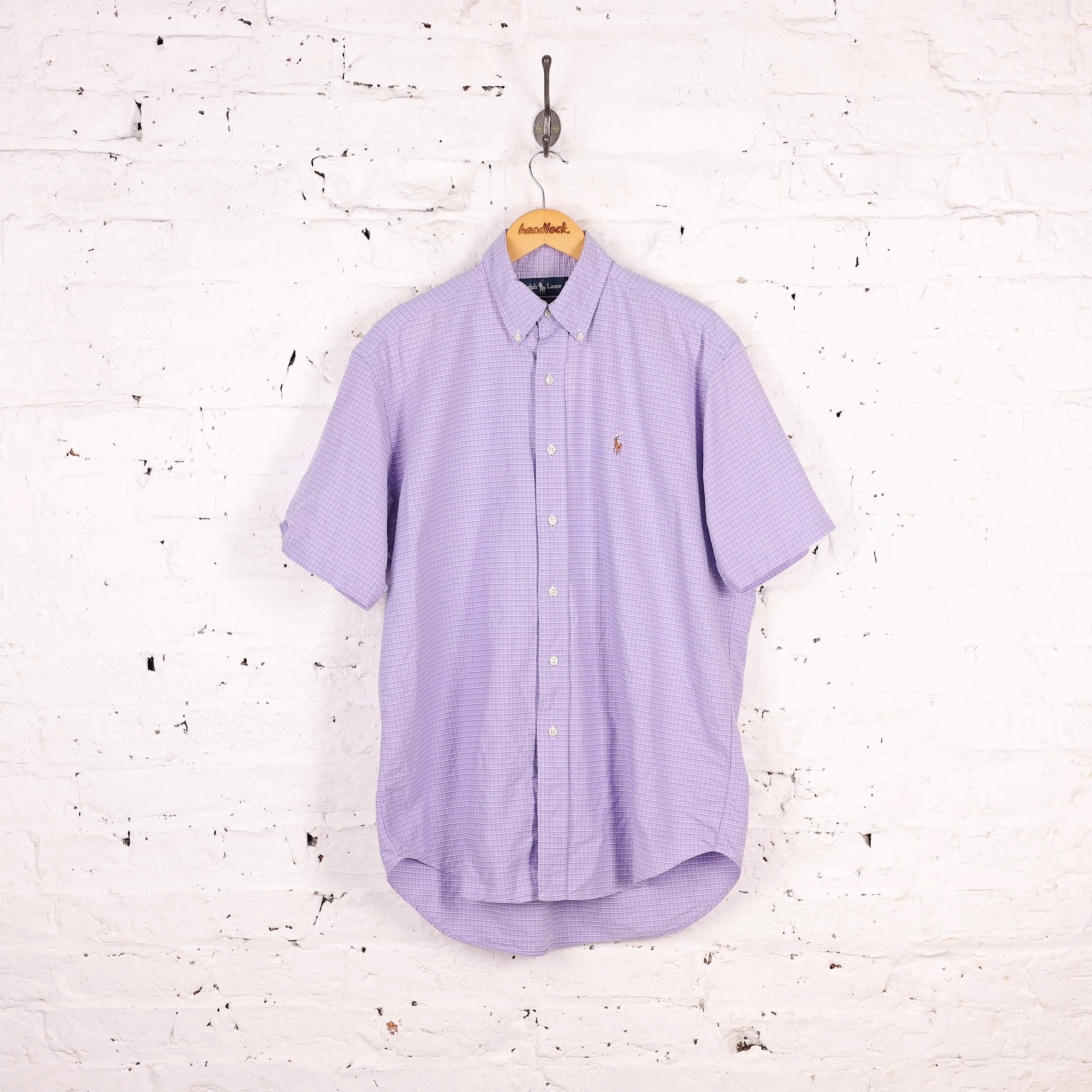 Ralph Lauren Short Sleeve Blake Check Shirt - Pink - M