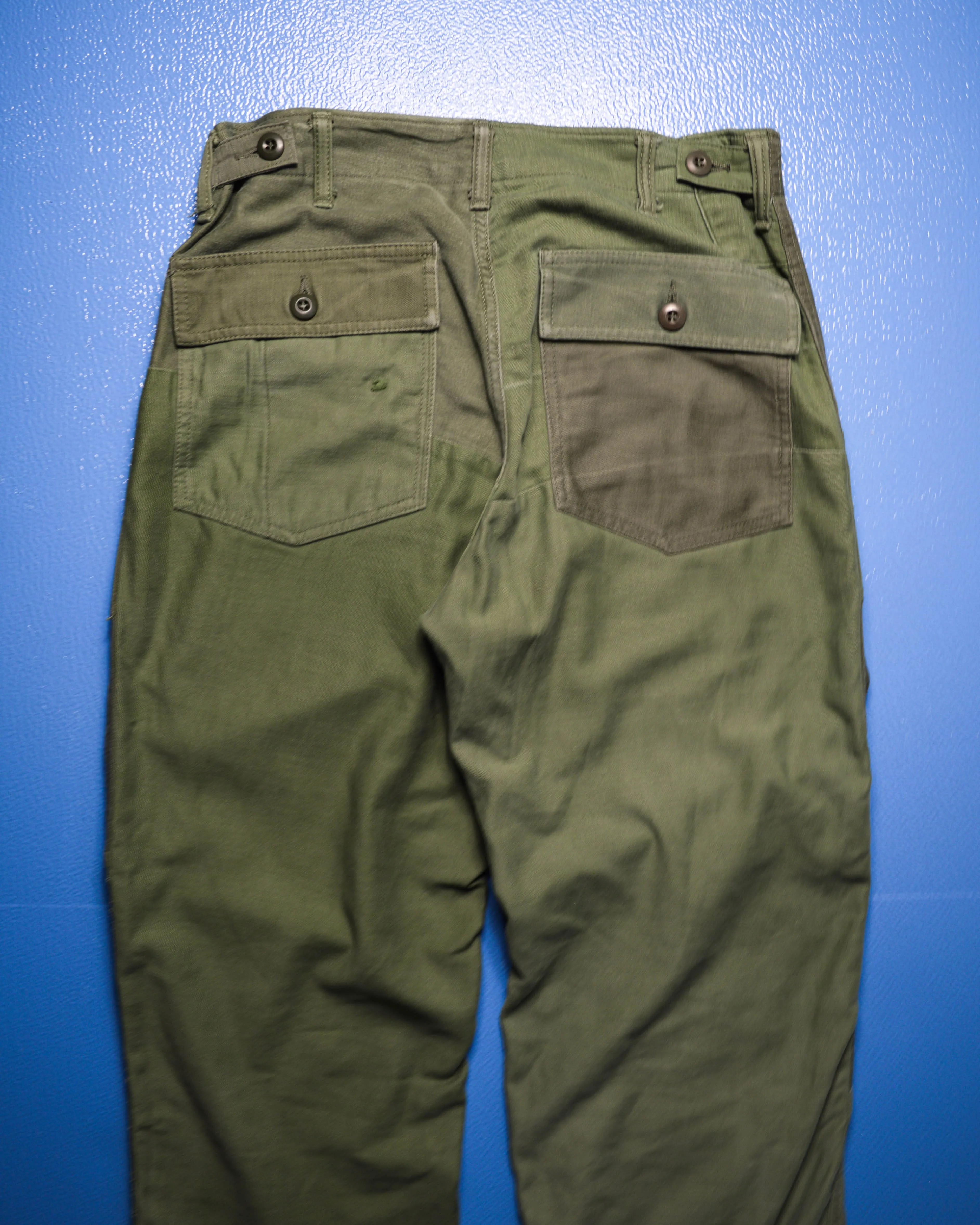 Rebuild Patchwork Military Green Pants  (30~31)