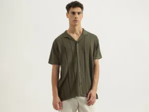 Regular Fit Polo Neck Striped Shirts