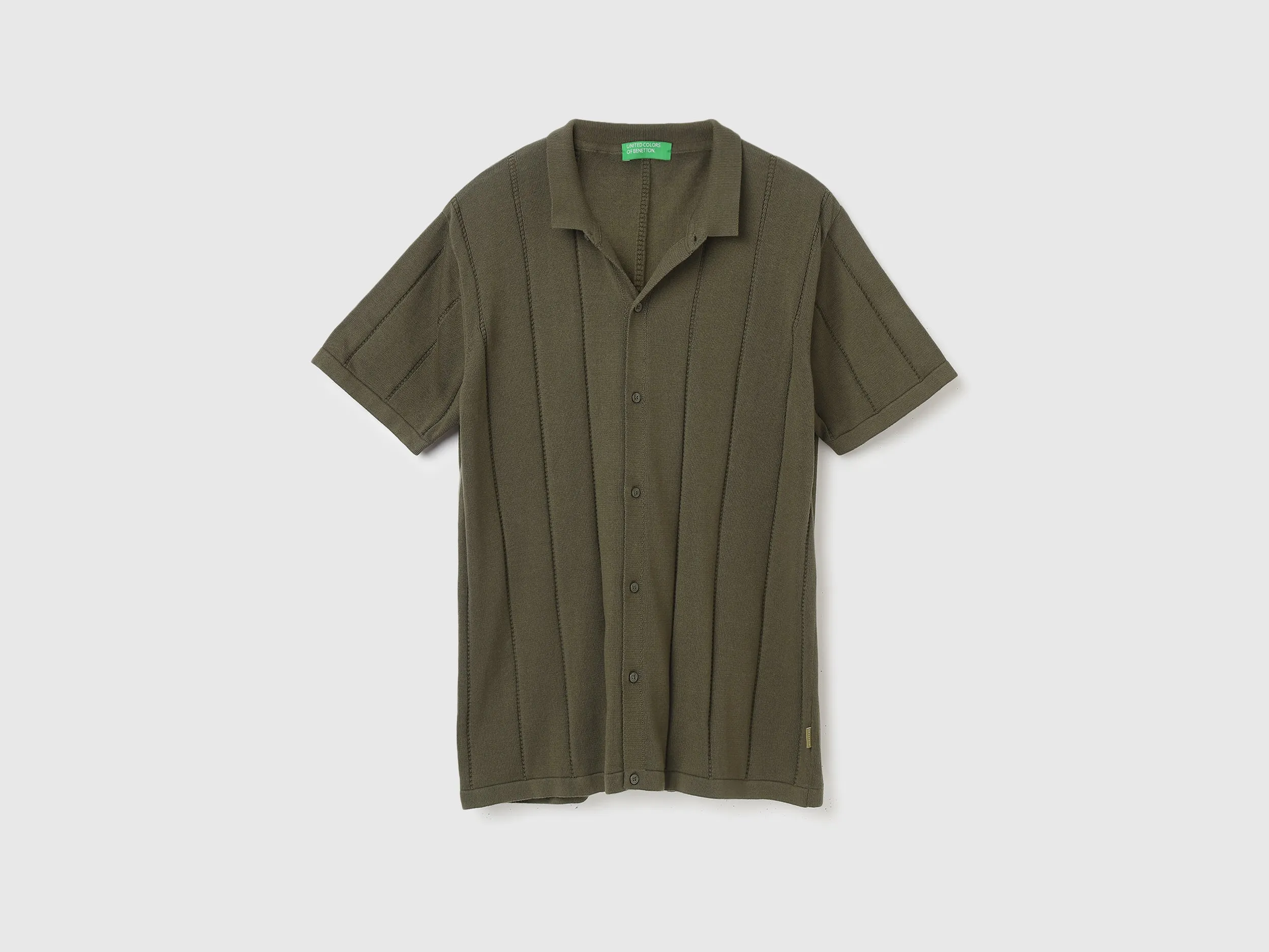 Regular Fit Polo Neck Striped Shirts