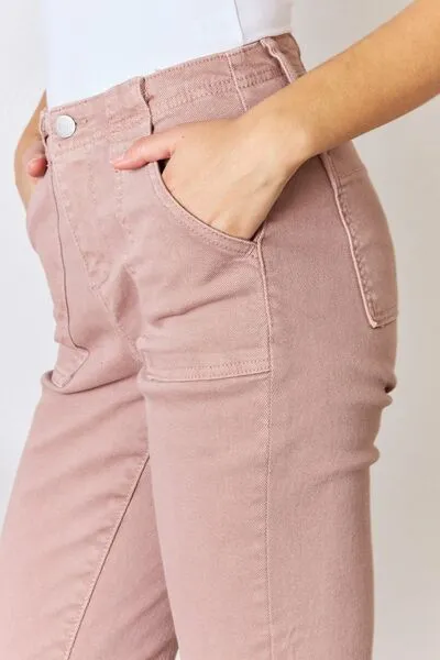 RISEN High Rise Ankle Jeans