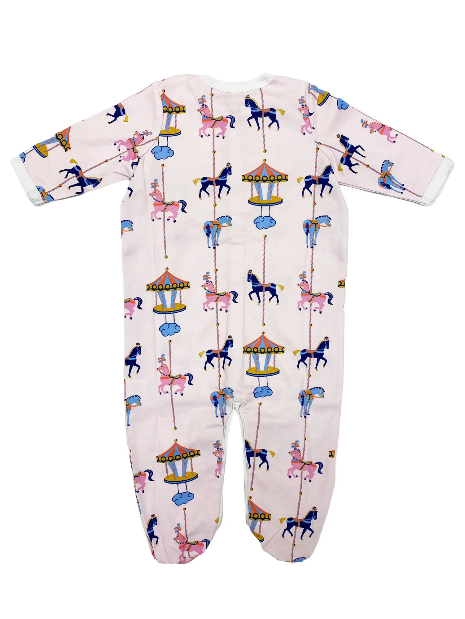 ROBERTA ROLLER RABBIT Baby Girls Lollipop Carousel Footie Pajamas $55 NEW