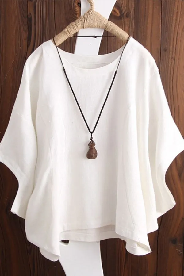 Round Neck Solid Color T-shirts
