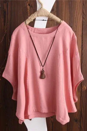 Round Neck Solid Color T-shirts