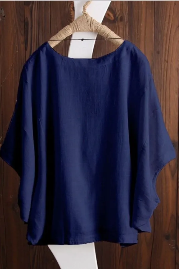 Round Neck Solid Color T-shirts