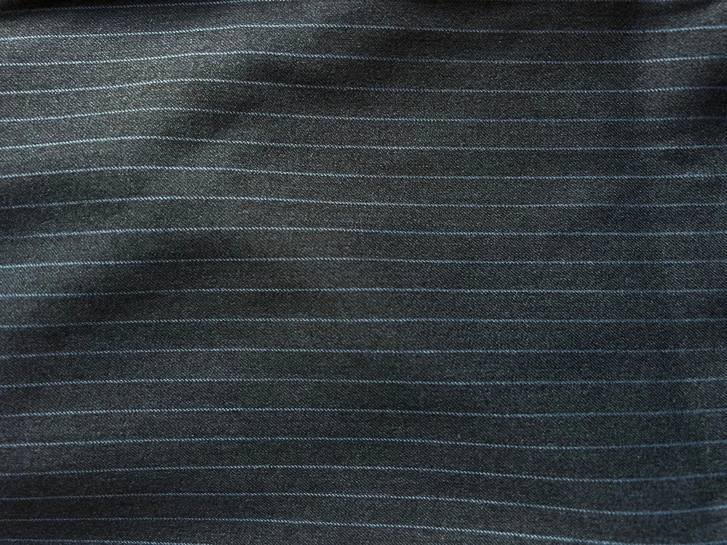 Rus Pinstripe Straight Pants | Dark blue