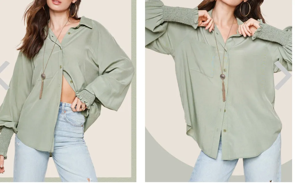 Sage Button-down