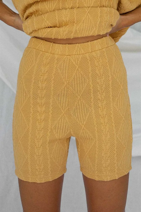 SAMPLE-Archer Bike Shorts - Tan Cable